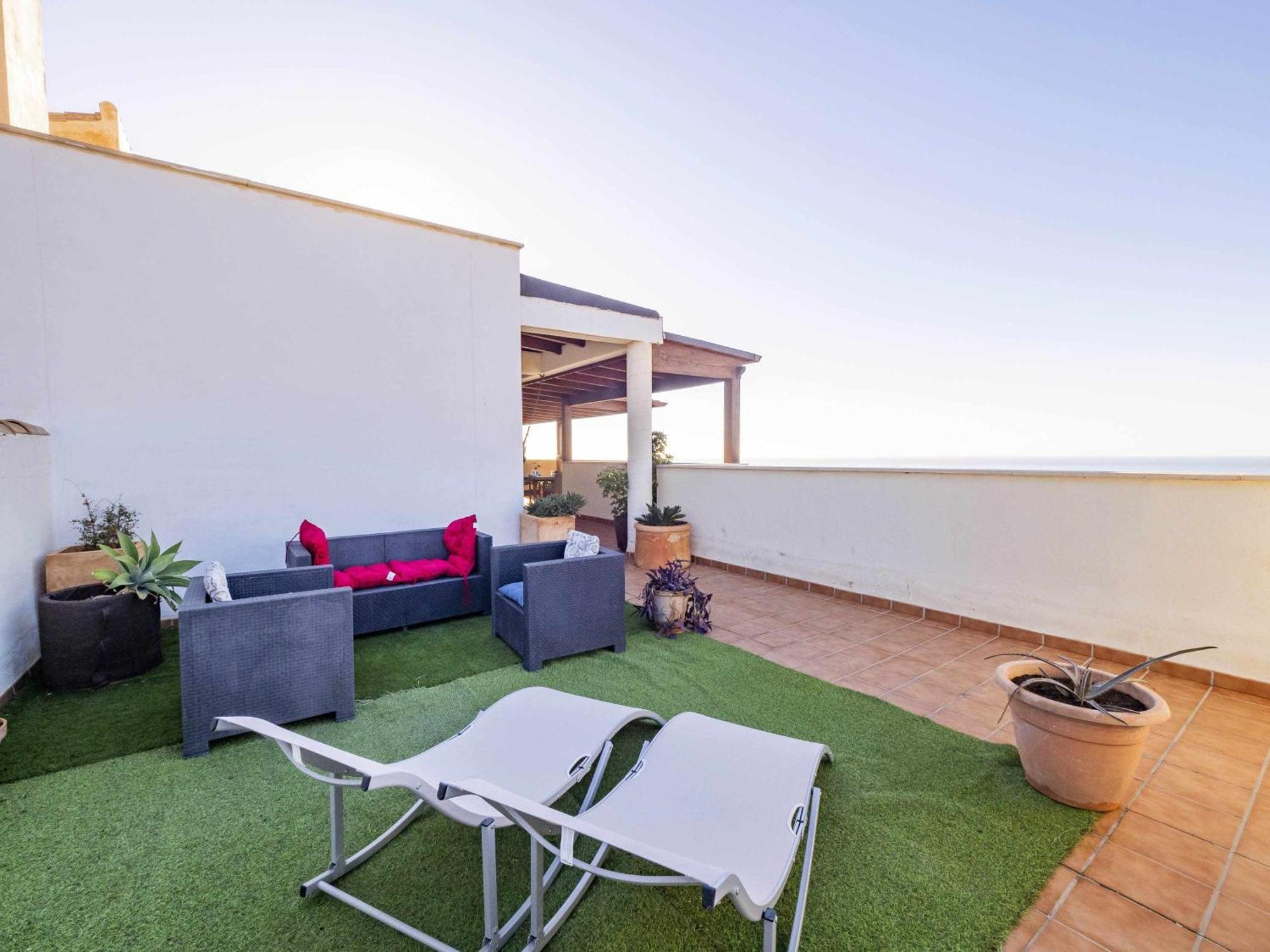 Atico Con Vistas Al Mar Piscina Y Parking Lejlighed Málaga Eksteriør billede